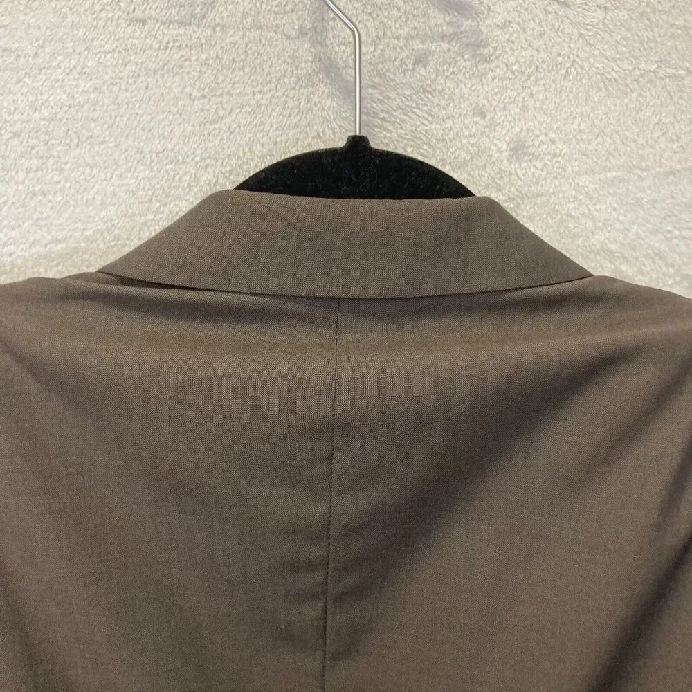 Valentino Wool Mohair‎ Blazer Mens Size 44 Sport Coat Brown Suit Jacket Formal
